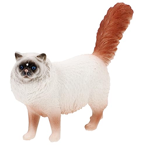 BIUDECO Puppenmodell Tierkatze für Zuhause Mini-Spielzeug Desktop-Spielzeug Minispielzeug für Kinder Automodelle Animal Figures Cartoon cat Dekor Zuhause schmücken Hauskatzenverzierung PVC von BIUDECO