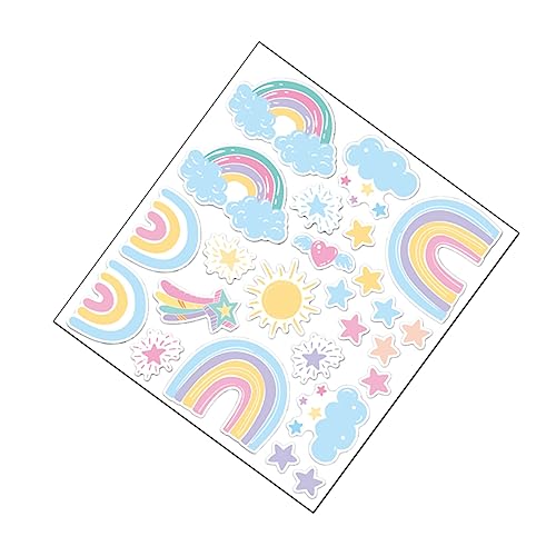 BIUDECO Regenbogen Wandaufkleber Set Für Und Kinderzimmer Bunte Wandtattoos Zur Dekoration Von Wänden Kreativ Und Kindgerecht Ideal Für Eine Fröhliche Atmosphäre von BIUDECO