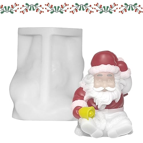 Weihnachtsmann Silikonform 3D Santa Claus Silikonform Kerzengießform Weihnachtsmann Kerzenform Epoxidharz Formen Weihnachten Kerzenform Zum Gießen Für Die Kerzenherstellung von BIUDUI