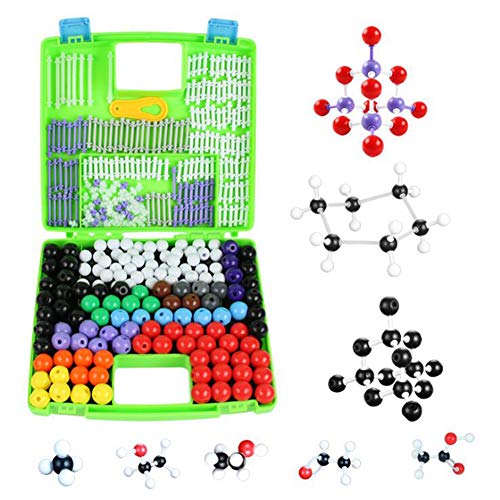 BIUYYY Molekülbaukasten Chemie: Profi-Set in Sortierbox Mit 332 Teilen Organische Chemie Lehrer Student Set Molecular Model Set von BIUYYY