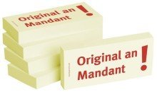 BIZSTIX® Business Haftnotizen "Original an Mandant" (5 Stk.) von BIZSTIX