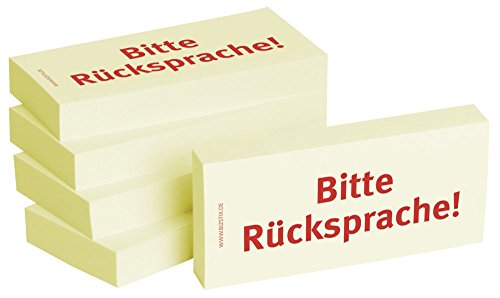 BIZSTIX 1301010159 Haftnotizen Bitte Rücksprache, 5 Stück von BIZSTIX