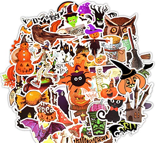 BJ-SHOP Halloween Aufkleber Pack Marvel-Aufkleber für Kinder für Laptop Auto Kinderbuch Skateboard Moto Bike Gepäckstoßstange Snowboard 50 Stück von BJ-SHOP