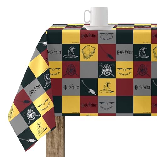 BELUM Tischdecke, schmutzabweisend, Modell Hogwarts, quadratisch, Teflon, schmutzabweisend, rechteckig, Harz, Tischdecke, Küchentisch, Tischdecke, 140 x 140 cm von BL BELUM