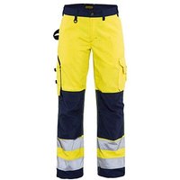 BLAKLÄDER® Damen Warnschutzhose 7155 gelb, marine Größe 36 von BLAKLÄDER®