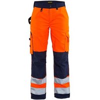 BLAKLÄDER® Damen Warnschutzhose 7155 orange, marine Größe 44 von BLAKLÄDER®