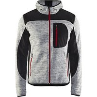 BLAKLÄDER® Herren Strickjacke 4930 hellgrau/schwarz Größe S von BLAKLÄDER®