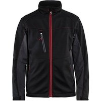 BLAKLÄDER® unisex Softshelljacke 4950 schwarz, rot Größe M von BLAKLÄDER®