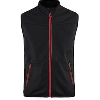 BLAKLÄDER® unisex Softshellweste 3850 schwarz, rot Größe M von BLAKLÄDER®