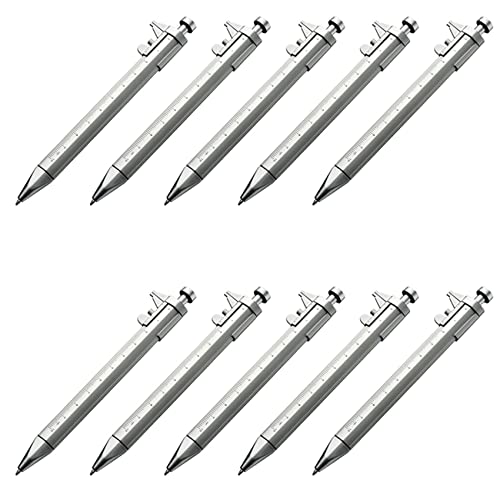 BLASHRD 10 Stück 1,0 mm Gel Tinten Stift Vernier Bremssattel Roller Stift Schreibwaren Kugelschreiber Stifte Blaue Tinte von BLASHRD