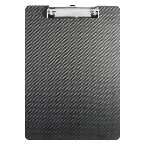 BLASHRD True Carbon Fibre Klemmbrett 12,4 X 8,6 X 0,04, Ultraleicht und Dünn für 8,5 X 11 Standard-Letter-Format A4, Einfach zu Verwenden, Schwarz von BLASHRD