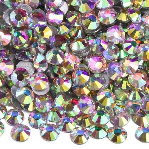 Blinginbox 1440 Stück SS16/3,8–4 mm klare Kristalle, flache Rückseite, brillante runde Strasssteine, Glassteine, Glitzer, Edelsteine, Kristalle, Diamant (Crystal AB). von BLINGINBOX