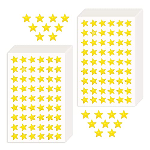 BLMHTWO 540 Stück Aufkleber Sterne, Aufkleber Sterne Gold Kleine Selbstklebende Sterne Aufkleber Kinder Bonus Aufkleber für Scrapbooking, GrußKarten, Basteln von BLMHTWO