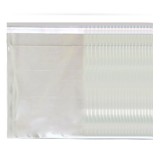 Bloomwill Versandtaschen aus 100 % recyceltem LDPE, transparent, 10,2 x 15,2 cm + 5,1 cm, 200 Stück von BLOOMWILL