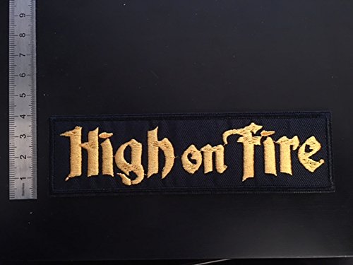 Aufnäher „High on Fire“, zum Aufbügeln von BLUE HAWAI