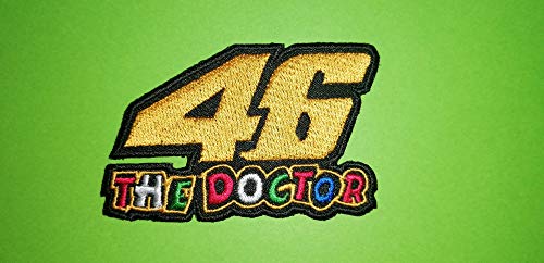 Aufnaher Toppa Blue Hawaii Patches/Aufnäher / Aufbügler Valentino Rossi, 46 The Doctor, 8,5 x 5 cm von BLUE HAWAI