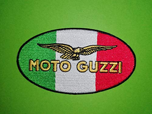 Blue Hawaii A666 Aufnäher Moto Guzzi Flagge Italien 9 x 5 cm von BLUE HAWAI