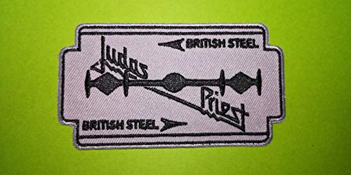 Aufnäher Judas Priest British Steel 10 x 5,5 cm M463 von BLUE HAWAI