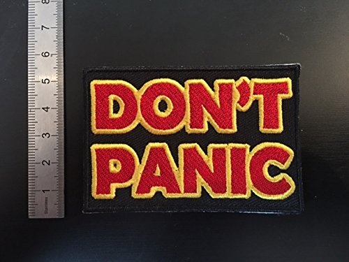 Patches Aufnaher Toppa ? Don 't Panic ? zum Aufbügeln von BLUE HAWAI