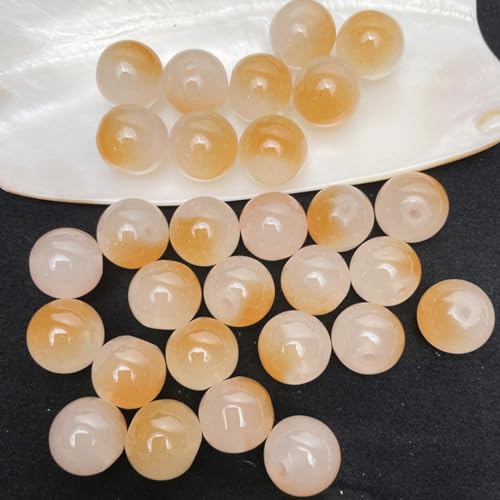 BOBOZHONG Orange Perlen,100 Stück orange Perlen-Bastelperlen Natürliche Edelstein Perlen Runde Lose Für Armbänder Halsketten Schmuckherstellung(12mm) von BOBOZHONG