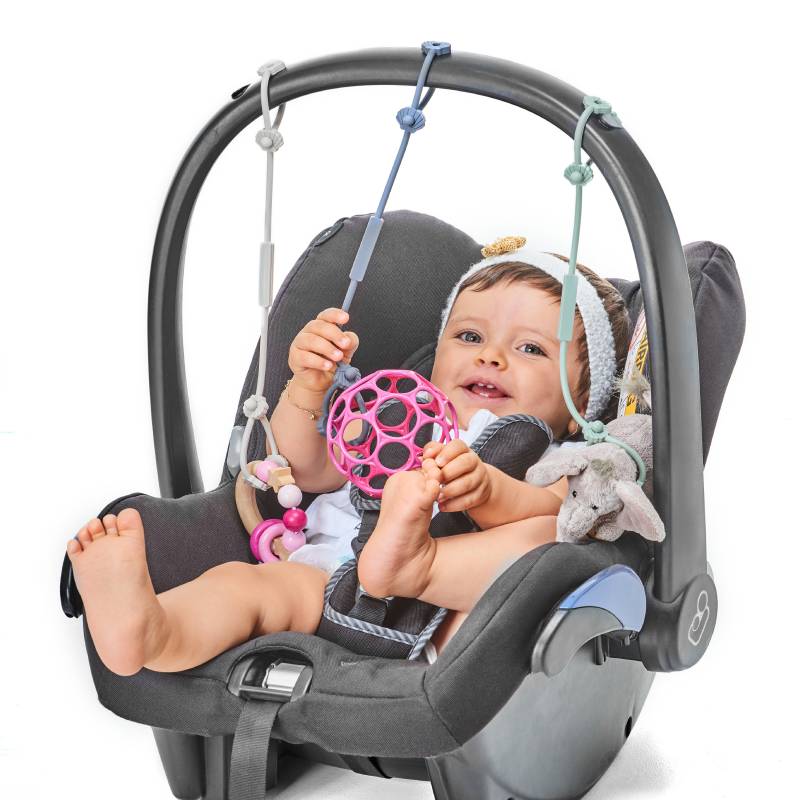 Perfekt Für Babys Die Gerne Ihren Schnuller Oder Das Spielzeug Auf Den Boden Werfen Schnullerkette Aus Silikon .2Er-Pack von BOBYSbaby