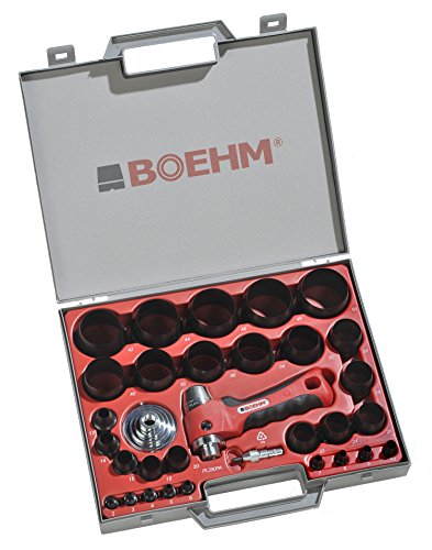 BOEHM JBL249PA Locheisensatz 2-49mm inkl. Halter, Aufnahmescheibe & federnder Zentrierspitze im Kunststoffkoffer BOEHM JBL249PA Locheisensatz 2-49mm inkl. Halter, Aufnahmescheibe & federnder Zentrierspitze im Kunststoffkoffer von BOEHM