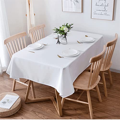 BOFIBO Rechteckige/längliche Tischdecken Mehrere Größen Weiße Tischdecke Mode Restaurant Tischdecke Tischtuch Runde Hotel Party Dinner Zimmer Tuch Mantel Rechteckig(100x160cm) von BOFIBO