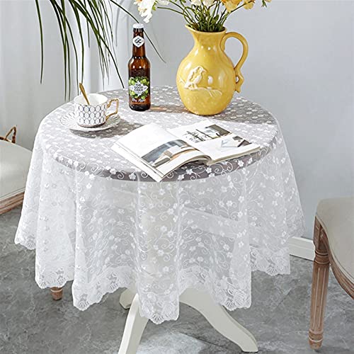 Rechteckige/längliche Tischdecken Organza-bestickte Spitzen-Tischdecke, Esszimmer-Tischdecke, bestickte rechteckige Spitzen-Tischdecke, blumenbestickte Makramee-Tischdecke, 3 Farben Weihnachts- und von BOFIBO