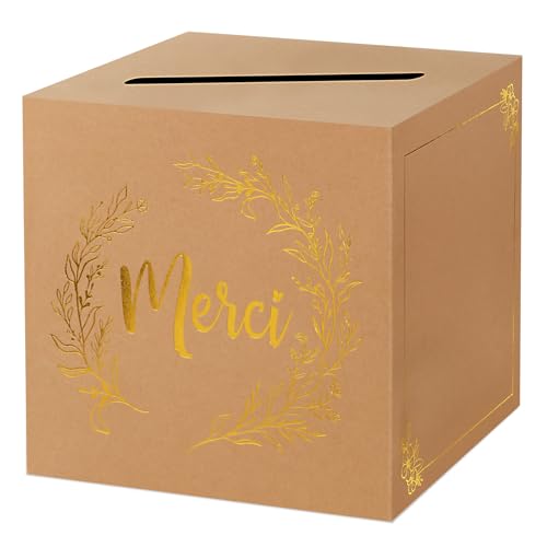 BOFUNX Kartenboxen Geburtstag Geschenkbox Geldbox 25×25×25cm von BOFUNX