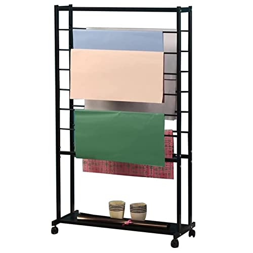 Geschenkband-Regal, Papierhalter mit Rädern, Rollenspender, beweglicher Stab, kommerzieller platzsparender Schal-Organizer, Präsentationsständer, Schrankstange zum Aufhängen von Kleidung Geschenkband-Regal, Papierhalter mit Rädern, Rollenspender, beweglicher Stab, kommerzieller platzsparender Schal-Organizer, Präsentationsständer, Schrankstange zum Aufhängen von Kleidung von BOGDTF