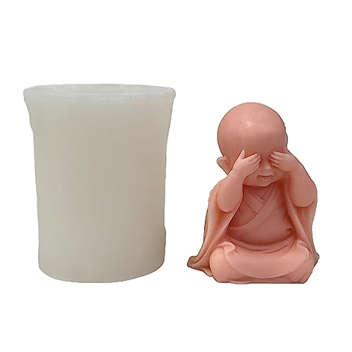 3D-Kerzen-Silikonformen, Meditation, Chanten, Harzform für Kerzenherstellung, Seife, Kuchen, Backformen von BOGEEL