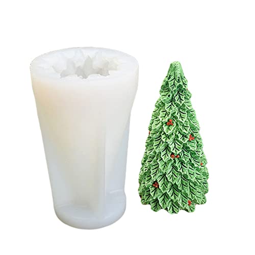 3D-Weihnachtsbäume, Kerzenformen, Silikonform für hausgemachte Seife, Handlotion, Urlaubsdekorationen, Zubehör von BOGEEL