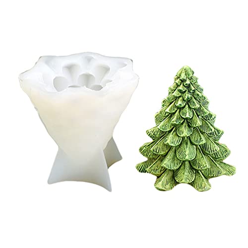 3D-Weihnachtsbäume, Kerzenformen, Silikonform für hausgemachte Seife, Handlotion, Urlaubsdekorationen, Zubehör von BOGEEL