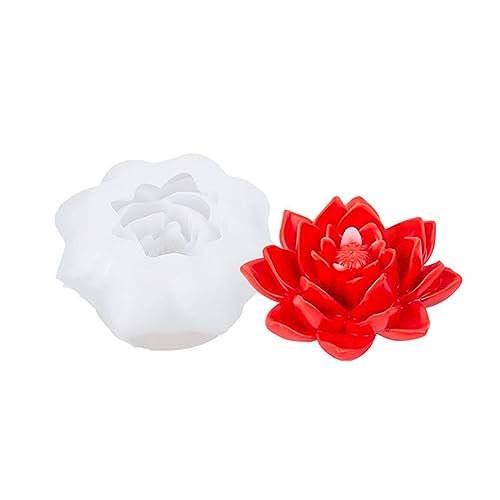 Elegante 3D-Blumen-Kerzenform für handgefertigte Kerzen, einzigartige und schöne Kerzen, Kuchendekoration, Schokolade von BOGEEL