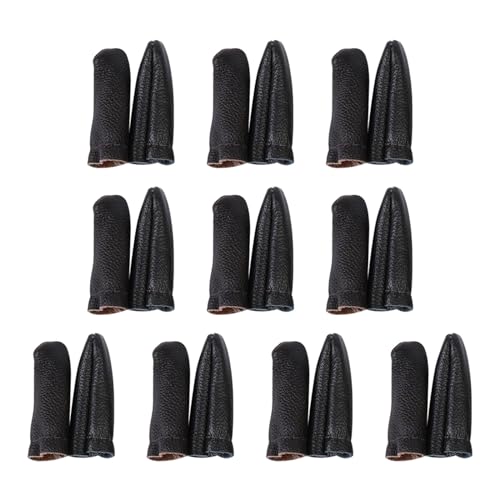 Fingerschutz für Daumen- und Fingerhut, Leder, zum Nähen und Basteln, 10 Sets von BOGEEL