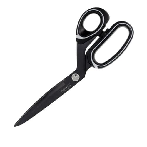 BOHIN France - BOHIN France Rostfrei Stahl Titan Beschichtet (26cm) Fachmann Nähen Schere mit Ergonomisch Griffe - 1 Stück von BOHIN France