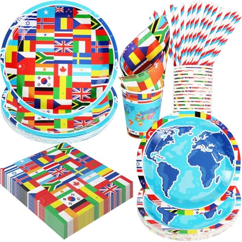 BOIKOKY International World Birthday Party Supplies Decorations von BOIKOKY