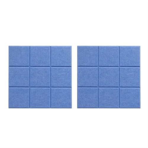 BOJHGO Filz Pinnwand 1/2/4 * 4PCS Neun Gitter Filz Nachricht Board Büro Dekoration Bulletin Board Notizblock Hause Foto Display Board Wand Dekoration(Blue-2PCS) von BOJHGO