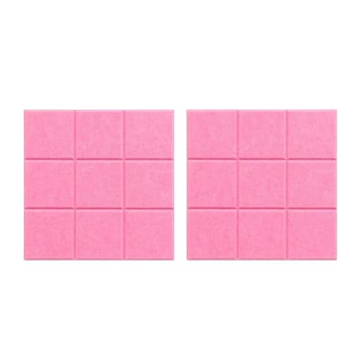 BOJHGO Filz Pinnwand 1/2/4 * 4PCS Neun Gitter Filz Nachricht Board Büro Dekoration Bulletin Board Notizblock Hause Foto Display Board Wand Dekoration(Pink-2PCS) von BOJHGO