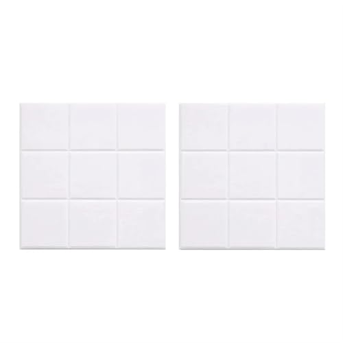 BOJHGO Filz Pinnwand 1/2/4 * 4PCS Neun Gitter Filz Nachricht Board Büro Dekoration Bulletin Board Notizblock Hause Foto Display Board Wand Dekoration(White-2PCS) von BOJHGO