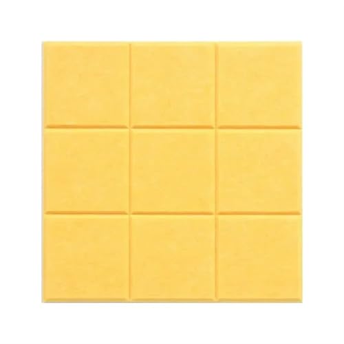 BOJHGO Filz Pinnwand 1/2/4 * 4PCS Neun Gitter Filz Nachricht Board Büro Dekoration Bulletin Board Notizblock Hause Foto Display Board Wand Dekoration(Yellow-1PC) von BOJHGO