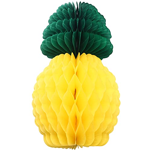 BOLAXHCA 12 Pack Ananas Waben Mittelstücke Seidenpapier Ananas 8 Bedarf Tisch Hängen Dekoration Hawaiian Luau Geburtstag Hochzeit Nach Hause Gefallen von BOLAXHCA