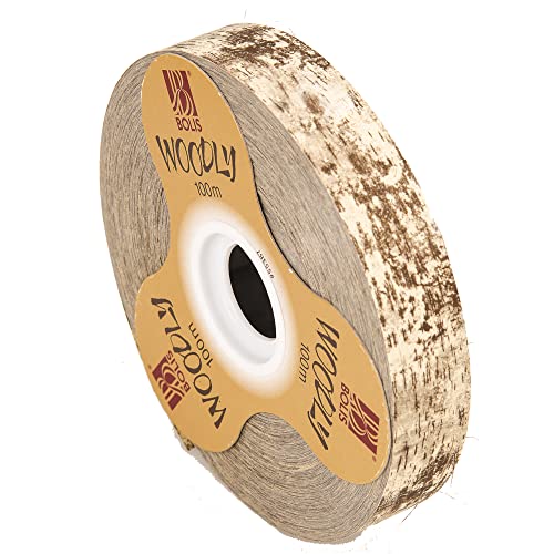 Rolle Band Woodly, 24 mm x 100 m, elfenbeinfarben Bolis von BOLIS