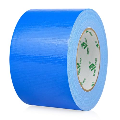 BOMEI PACK Panzerband Blau 75mmx30m, Wasserdichtes Klebebandgewebe,Blue Panzertape Gaffer-Klebeband für Reparaturen, Heimwerken von BOMEI PACK