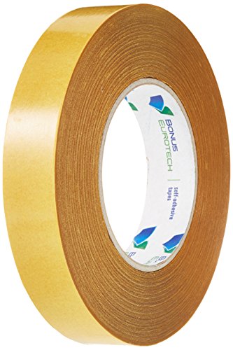 BONUS Eurotech 2BL11.10.0025/050A# Doppelseitiges Klebeband, Breite 25 mm, Länge 50 m, synthetische Kautschuk, Gesamtdicke 0,15 mm von BONUS Eurotech