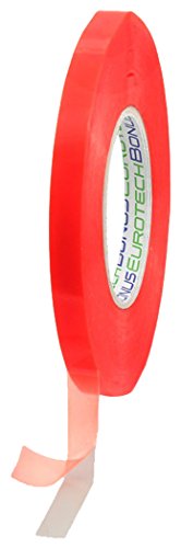 BONUS Eurotech 2BL44.15.0012/050A# Doppelseitiges Klebeband, Acrylklebstoff (solvent), klare Polyester, Länge 50 m x Breite 12 mm x Gesamtdicke 0,20 mm von BONUS Eurotech