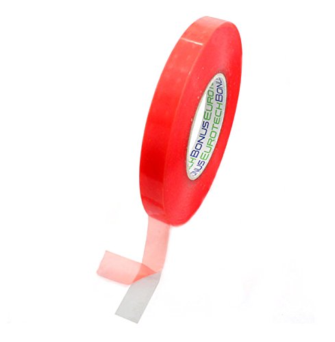 BONUS Eurotech 2BL44.15.0015/050A# Doppelseitiges Klebeband, Acrylklebstoff (solvent), klare Polyester, Länge 50 m x Breite 15 mm x Gesamtdicke 0,20 mm von BONUS Eurotech