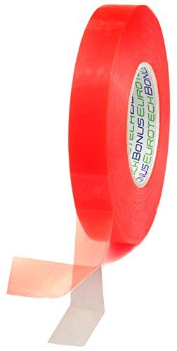 BONUS Eurotech 2BL44.15.0025/050A# Doppelseitiges Klebeband, Acrylklebstoff (solvent), klare Polyester, Länge 50 m x Breite 25 mm x Gesamtdicke 0,20 mm von BONUS Eurotech