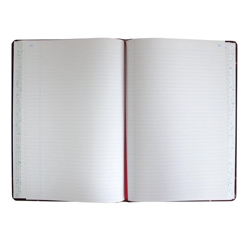 boorum & Allen Pease Record Book Karteikarte, liniert 300 Pages schwarz/red von BOORUM & PEASE