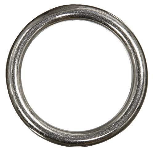 1 Stück Ring 10 x 60 mm geschweißt, poliert - Edelstahl A4 von BOOTSTEILE BRAUER